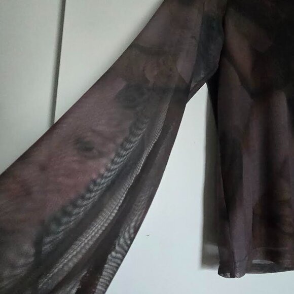 Venus Sheer Mock Turtleneck - Picture 4 of 4